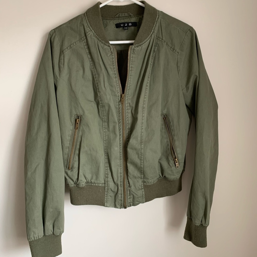 Green Bomber Jacket